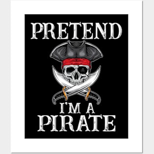 Pirate Costume T Shirt for the Last Minute Party Posters and Art